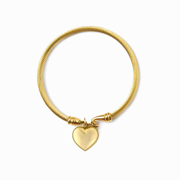 Gold Heart-Shaped Bracelet