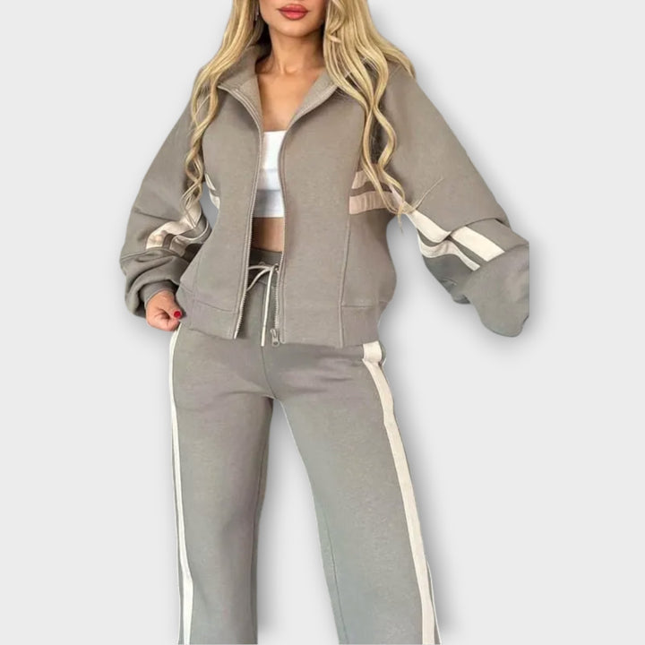 Sporty Zip-Up Lounge Set