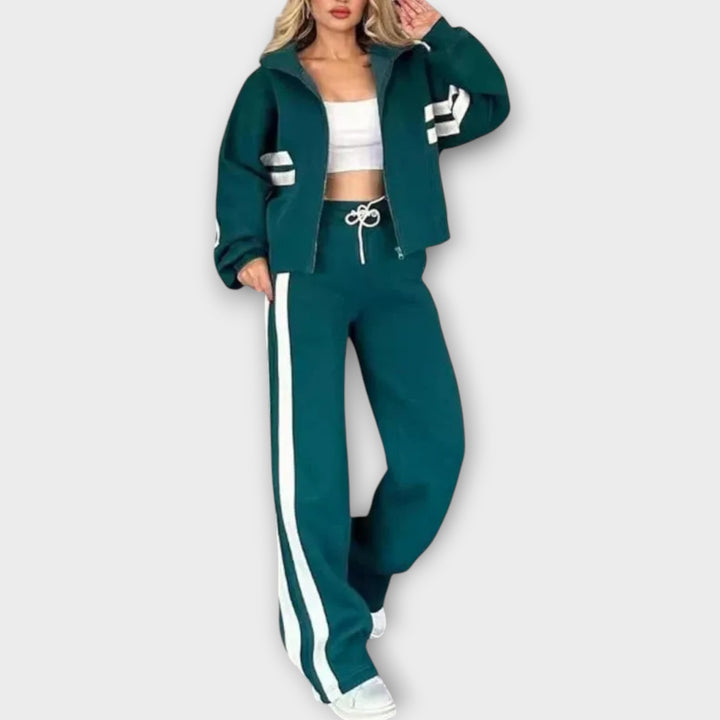 Sporty Zip-Up Lounge Set