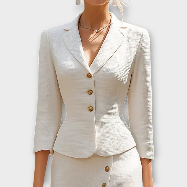 Elegant Tailored Skirt Suit