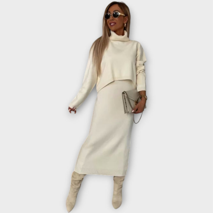 The Luxe Knit Sweater & Skirt Set