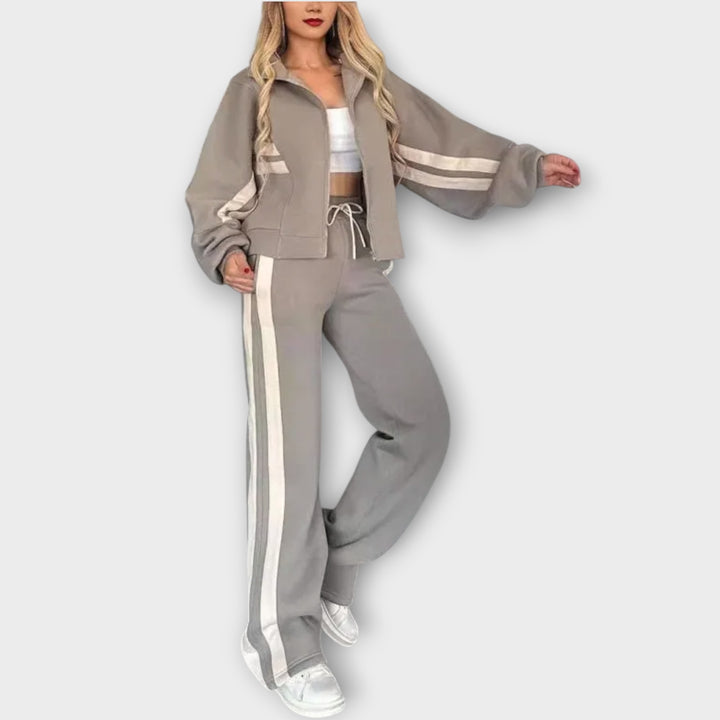 Sporty Zip-Up Lounge Set