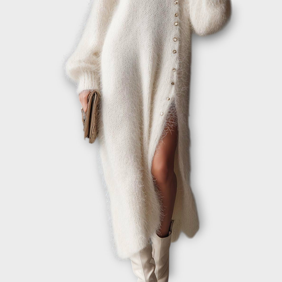 Elegant Soft-Knit Maxi Dress