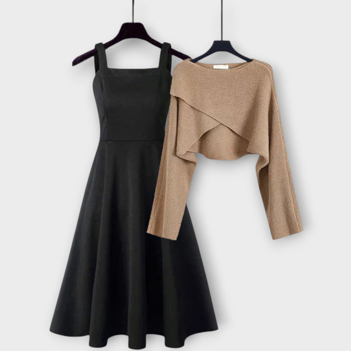 Dress And Sweater Knit Set