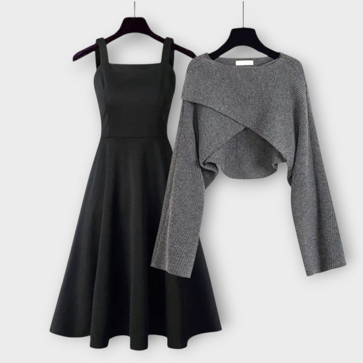 Dress And Sweater Knit Set