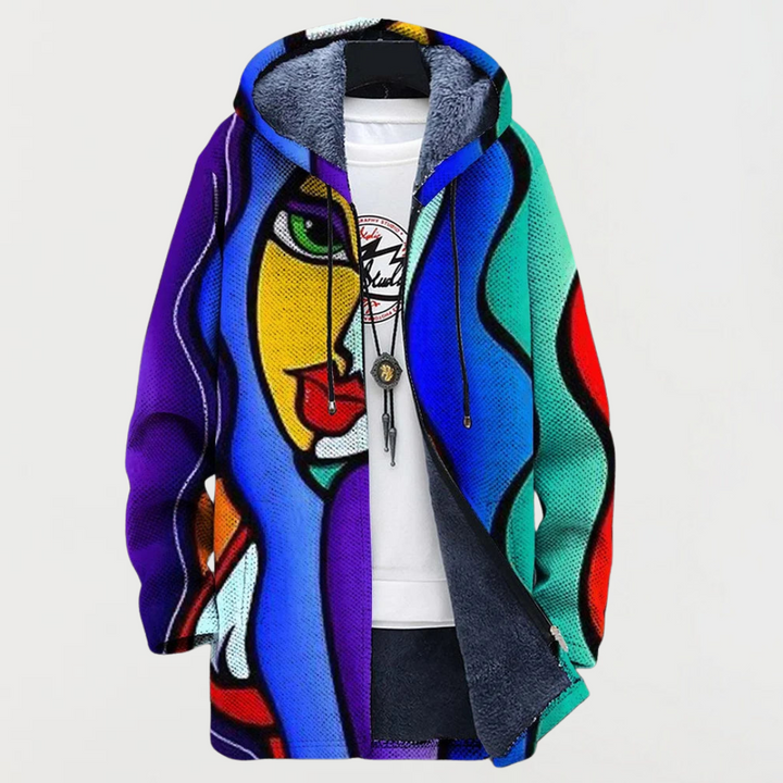 Jacket with Colorful Artwork