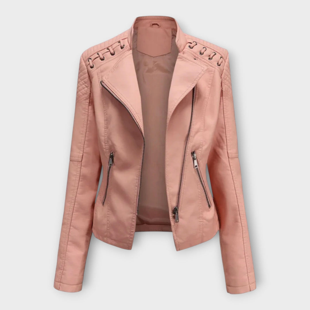 Modern Leather Jacket with Elegant Lines and Timeless Sophistication