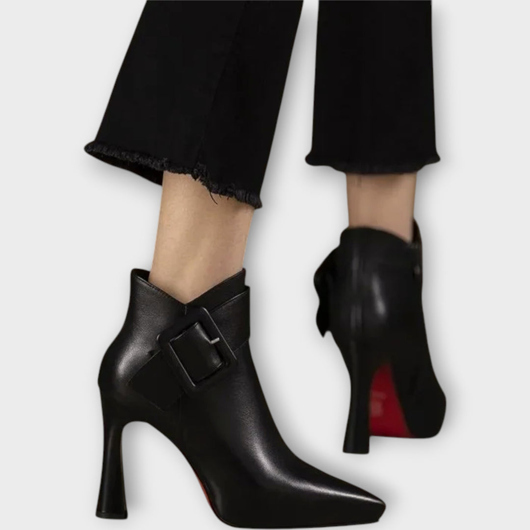 Aveline Buckle Heel Boots