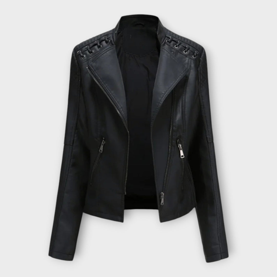 Modern Leather Jacket with Elegant Lines and Timeless Sophistication