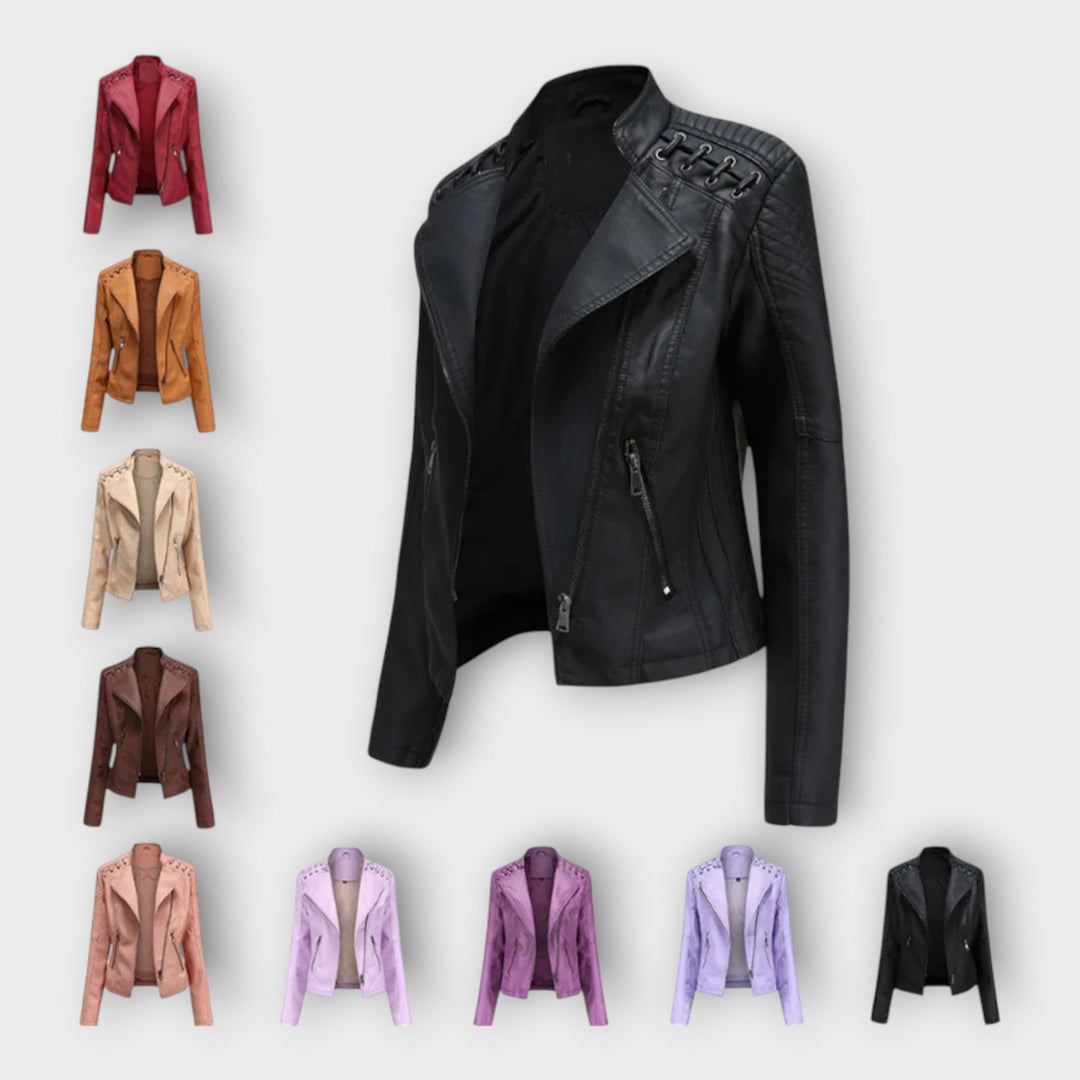 Modern Leather Jacket with Elegant Lines and Timeless Sophistication