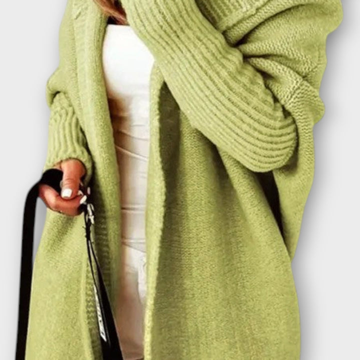 Cozy Cable-Knit Open Cardigan