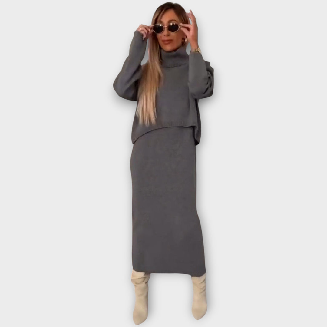 The Luxe Knit Sweater & Skirt Set