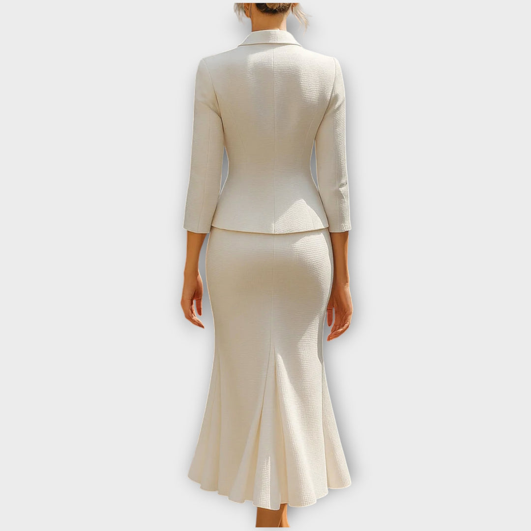 Elegant Tailored Skirt Suit