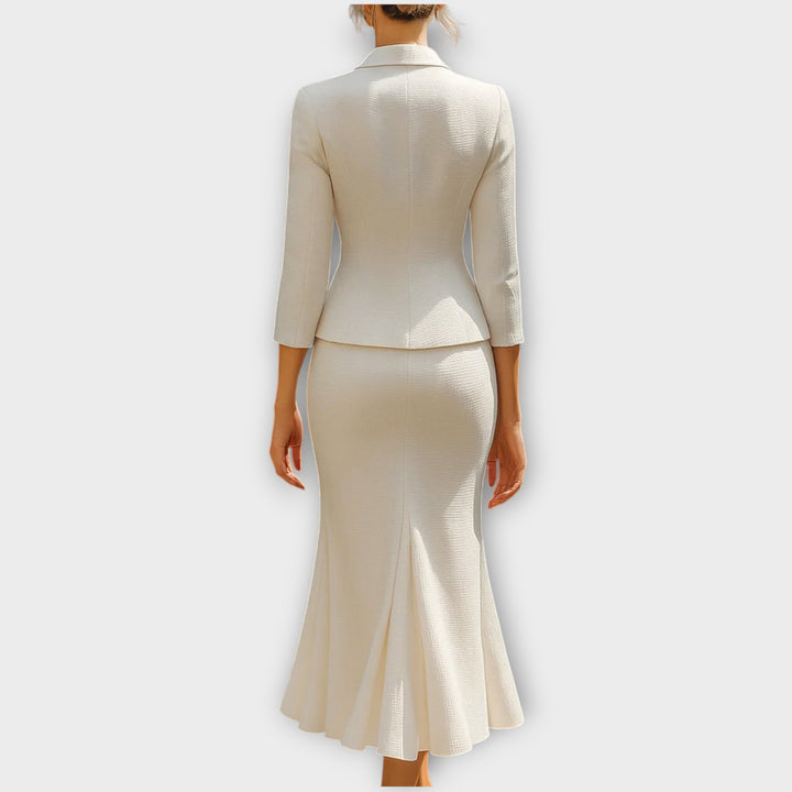 Elegant Tailored Skirt Suit