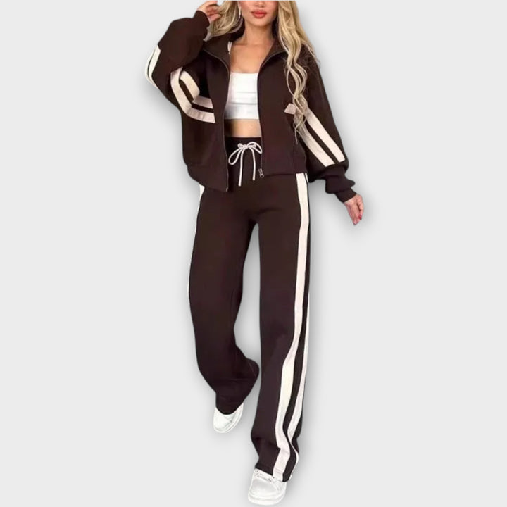 Sporty Zip-Up Lounge Set