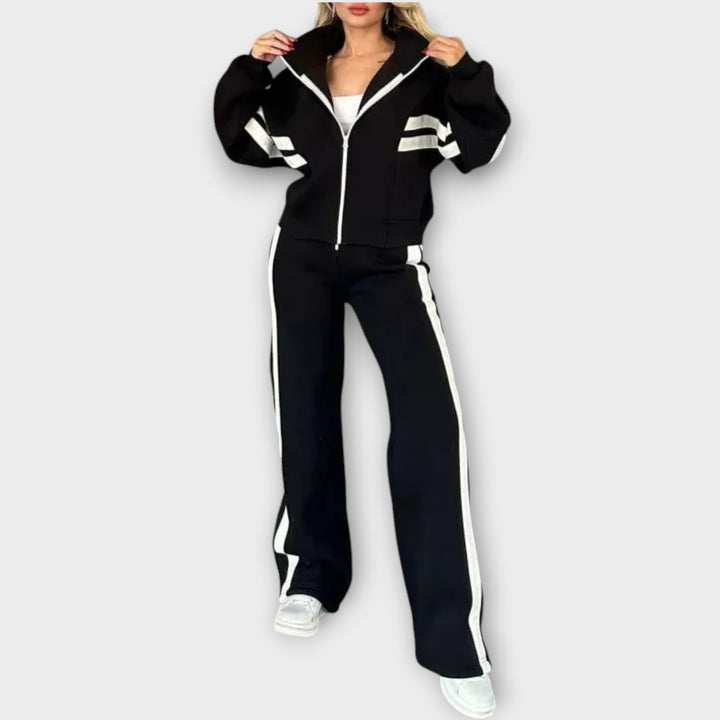 Sporty Zip-Up Lounge Set
