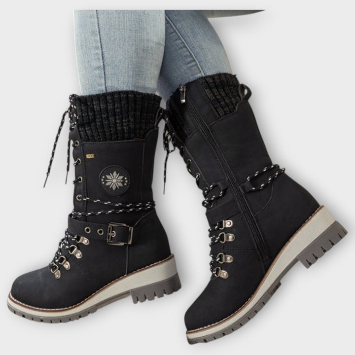 Insulated Winter Lace-Up Boots