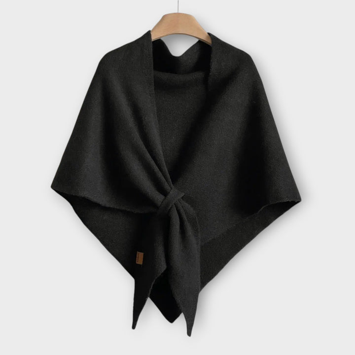 Cozy Tie-Front Shawl Wrap