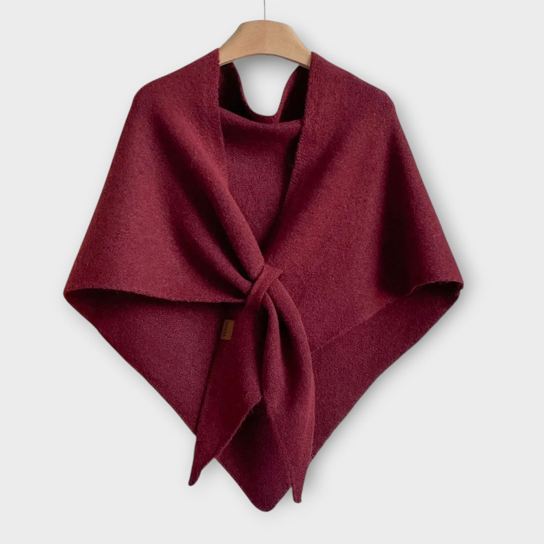 Cozy Tie-Front Shawl Wrap